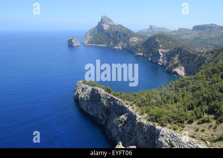 Spectacular view of Formentor on Majorca, Spain. North-eastern end of the Tramuntana mountain range. Stock Photo