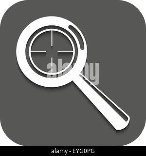 Magnifier Glass. Search icons. Vector Stock Vector