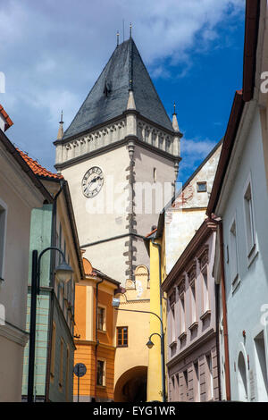 Town Hall Tower Tabor Czech Republic Stock Photo