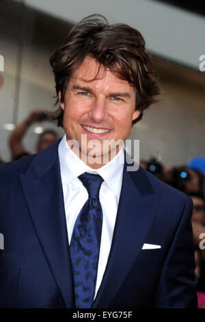 Tom Cruise attending the 'Mission Impossible: Rogue Nation' New York premiere at Duffy Square in Times Square on July 27, 2015 in New York City/picture alliance Stock Photo