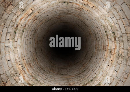 3d rendering of an old stones tunnel Stock Photo