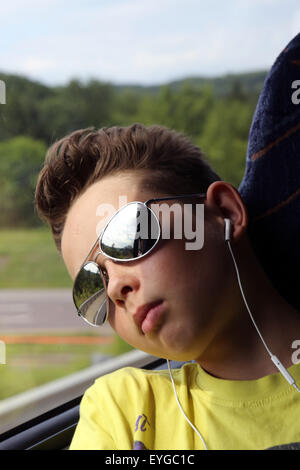 Du Bois, USA, Young heard during a bus ride Music Stock Photo