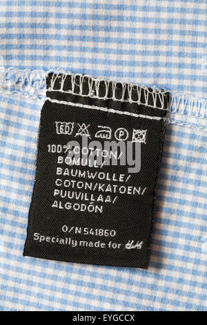 h&m care label