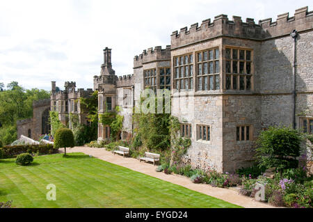 Haddon Hall in Bakewell, Derbyshire England UK Stock Photo