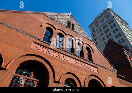 Historic Central Market in Penn Square, Lancaster City, PA. Stock Photo