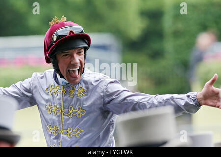 Ascot, United Kingdom, Lanfranco Dettori, jockey Stock Photo