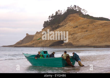 Dory, Pacific City, Cape Kiwanda State Park, Oregon Stock Photo