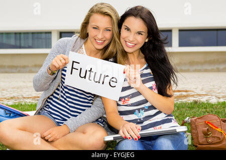 Concept about students thinking about is future after secondary school Stock Photo