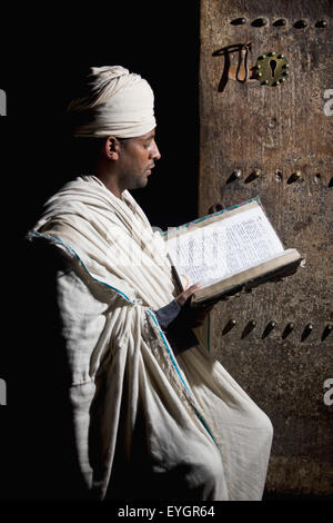 Northen Ethiopia, Ethiopian Orthodox Priest Holding Traditional Cross ...