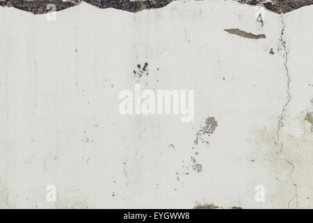 Cracked, dirty and smooth concrete wall texture background Stock Photo