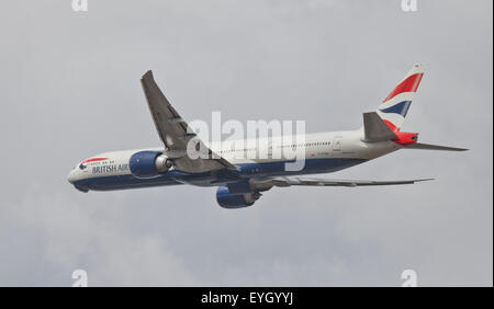 British Airways Boeing 777 G-STBB taking off from London-Heathrow Airport LHR Stock Photo