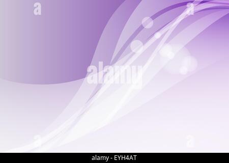 Vector purple abstract background. Waves and glare Stock Vector