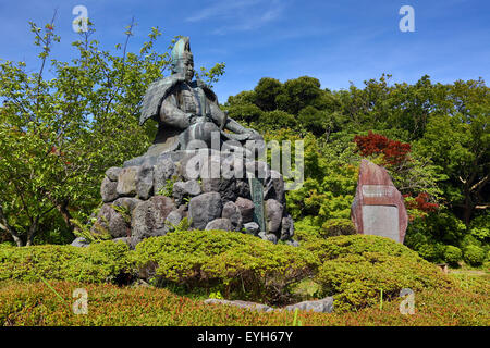 Statue of Minamoto no Yoritomo, at Genjiyama Park, Kamakura near Tokyo, Japan Stock Photo