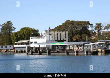 Rose Bay ferry wharf and Catalina restaurant in Sydney, Australia Stock Photo