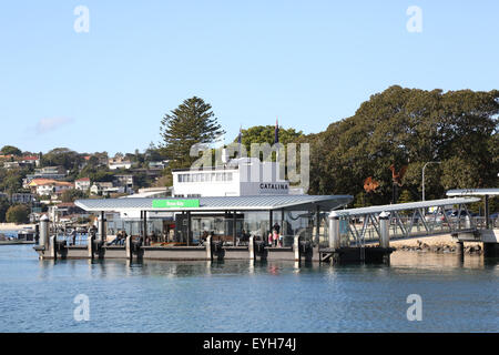 Rose Bay ferry wharf and Catalina restaurant in Sydney, Australia Stock Photo