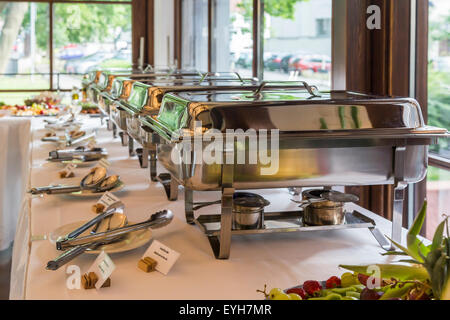 Groups of Buffet in the luxury Restaurant Stock Photo