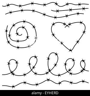 Barbed Wire Stock Vector