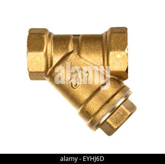 the Bronze Water Filter isolated on white background Stock Photo