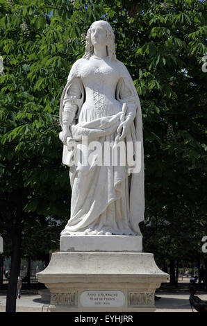 Anne of Austria 1601–1666 queen consort of France and Navarre  in Luxembourg Garden Jardin du Luxembourg in Paris France Stock Photo