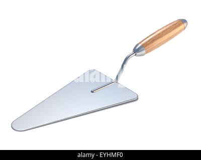 Plastering trowel. 3D render illustration isolated white background Stock Photo