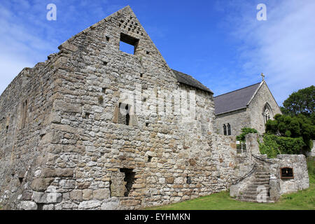 The Ruins Of Penmon Priory, Anglesey, Wales Stock Photo