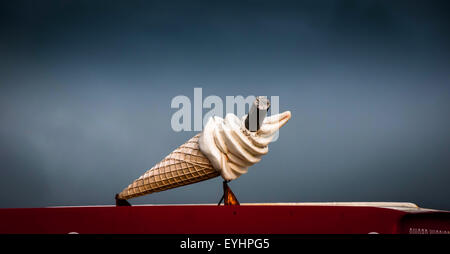 An icon of our youth, the travelling ice cream van Stock Photo