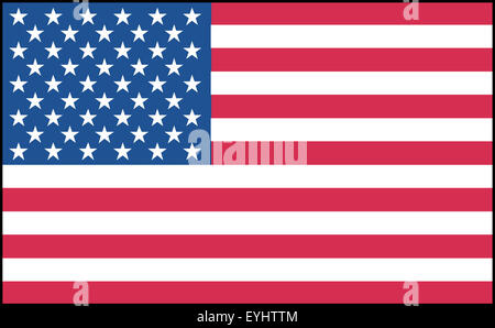 Fahne: Vereinigte Staaten von Amerika/ flag: United States of America. Stock Photo
