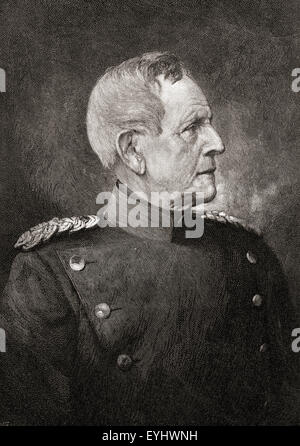 Helmuth Karl Bernhard Graf von Moltke the Elder, 1800-1891.  German Field Marshal. . Stock Photo