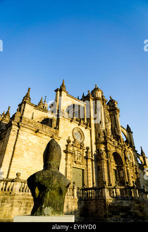 The cathedral of San Salvador in Jerez de la Frontera, Spain. Built in a mix of Gothic, Baroque and Neo-Classicist style Stock Photo