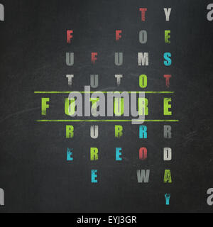 Timeline concept: word Future in solving Crossword Puzzle Stock Photo 
