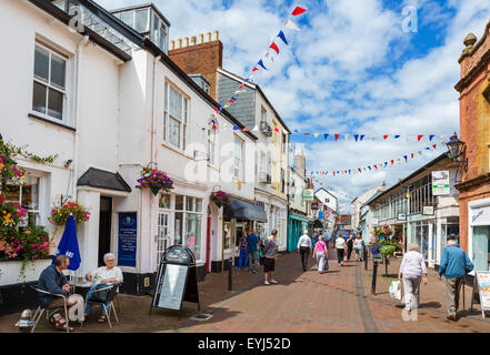 Sidmouth town centre and shops Stock Photo - Alamy