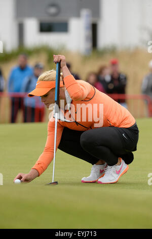 Turnberry, Scotland. 30th July, 2015. Ricoh Womens British Open Golf round 1. Carly Booth in action © Action Plus Sports/Alamy Live News Stock Photo