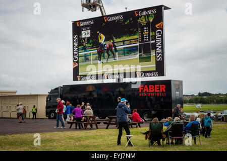 Galway, Ireland. 30th July, 2015. Widely renowned as ''˜Ladies Day' at the Galway Festival, Thursday combines the very best in racing and fashion for the pinnacle of the summer racing calendar. This is the richest National Hunt race in Ireland ''“ run over a distance of two miles with the prize fund of â‚¬300,000. © Velar Grant/ZUMA Wire/Alamy Live News Stock Photo