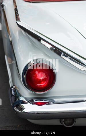 BERLIN - JUNE 14, 2015: Stoplight of a full-size car Buick LeSabre, 1959. The Classic Days on Kurfuerstendamm. Stock Photo