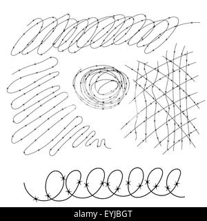 Barbed Wire Stock Vector