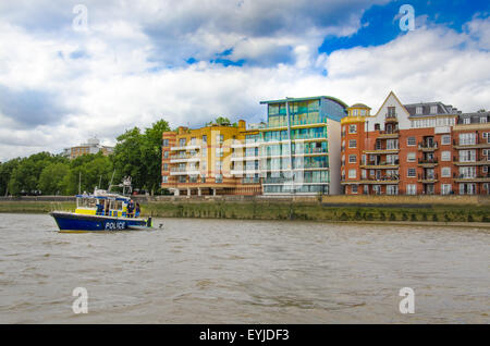 Metropolitan Police, Marine Policing Unit on river Thames. Stock Photo