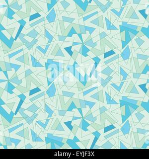 Vector blue mosaic abstraction. Seamless multicolored background Stock Vector