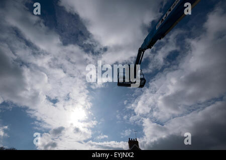 Mobile Elevated Working Platform MEWP Stock Photo