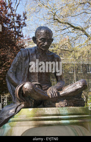 Statue Mahatma Gandhi Tavistock Square London England Stock Photo