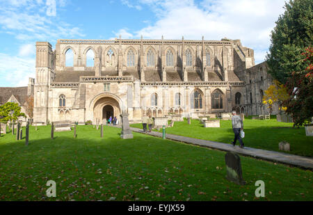 Malmesbury abbey church building, Wiltshire, England, UK Stock Photo