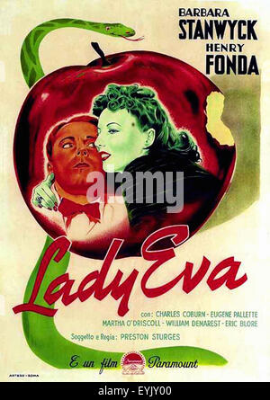 The Lady Eve - Movie Poster Stock Photo