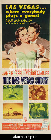The Las Vegas Story - Jane Russell - Movie Poster Stock Photo