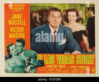 The Las Vegas Story - Jane Russell - Movie Poster Stock Photo