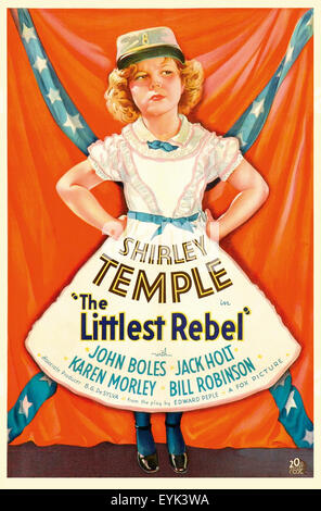 The Littlest Rebel - Shirley Temple - 1935 - Movie Poster Stock Photo