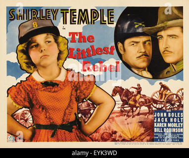 The Littlest Rebel - Shirley Temple - 1935 - Movie Poster Stock Photo