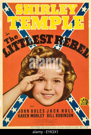 The Littlest Rebel - Shirley Temple - 1935 - Movie Poster Stock Photo