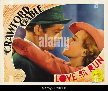 Love on the Run - Movie Poster Stock Photo