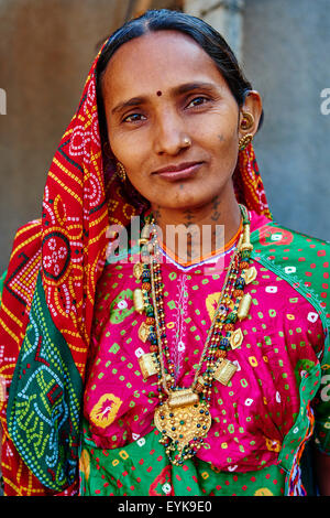 India, Gujarat, Kutch, Padhar village, Ahir ethnic group Stock Photo