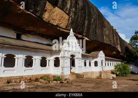 Sri Lanka, Ceylon, North Central Province, Dambulla, Buddhist Cave Temple, UNESCO World Heritage Site Stock Photo