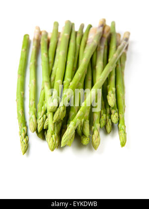 Raw asparagus heap isolated on white Stock Photo - Alamy